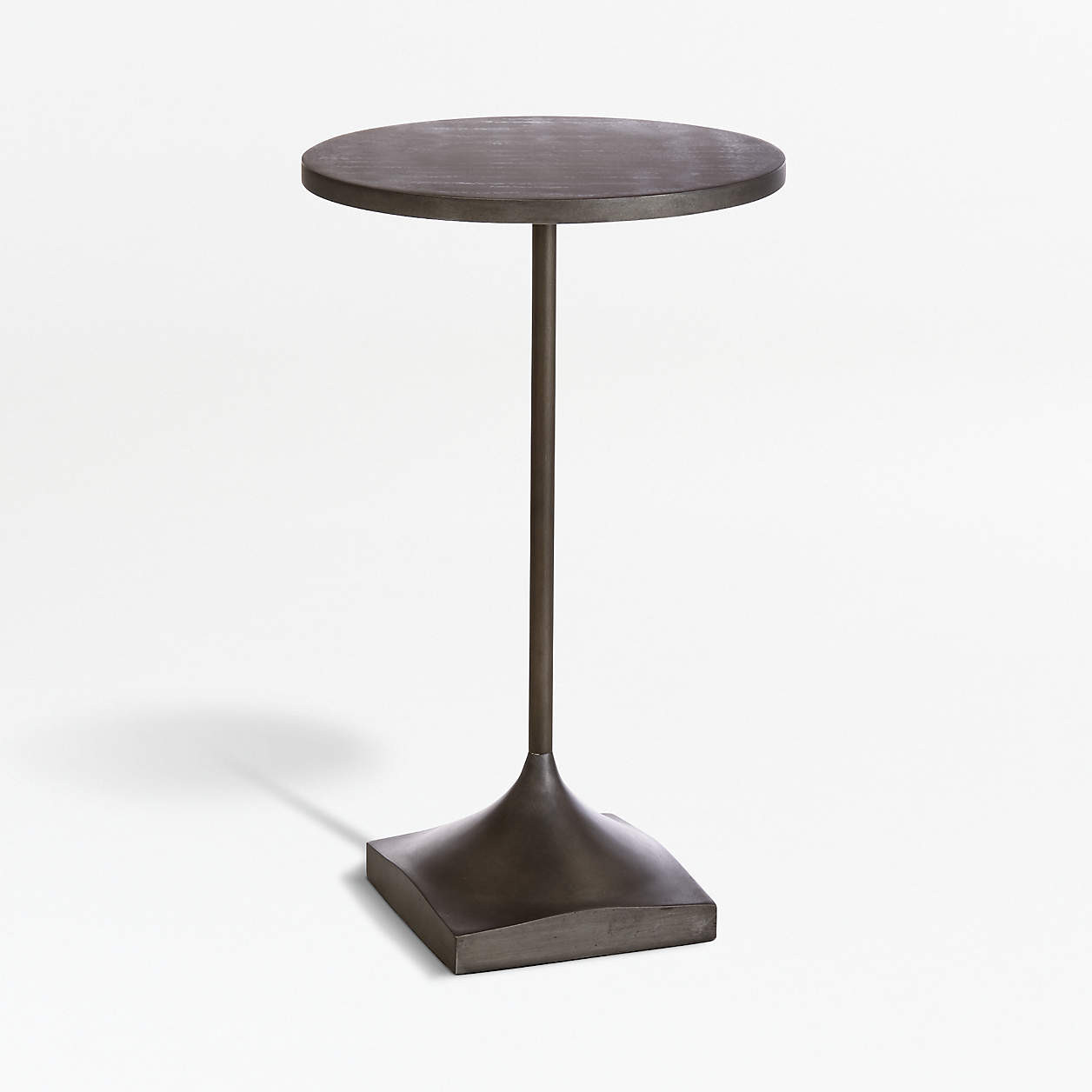 Prost Small Metal Round Drink Table + Reviews | Crate & Barrel | Crate & Barrel
