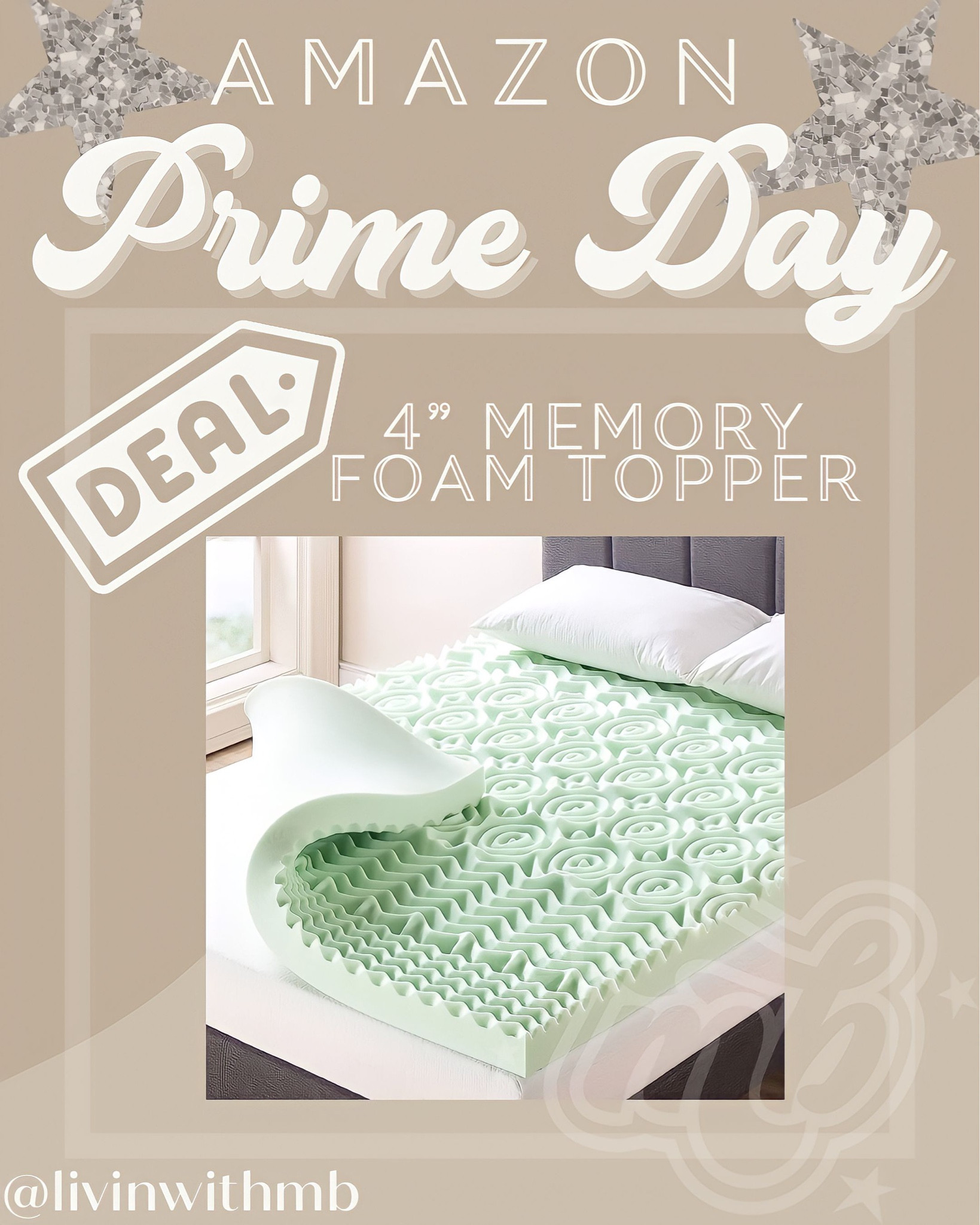 4-inch, breathable, green-tea infused, memory foam topper with 5 body zones for maximum comfort on Prime Deal!

#LTKsalealert #LTKhome #LTKxPrimeDay