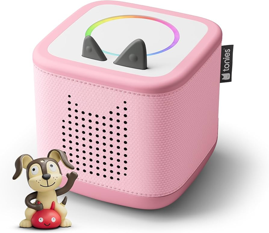 Toniebox 2 Audio Player Starter Set for Kids 1+ with Playtime Puppy - Cloud Pink | Amazon (US)