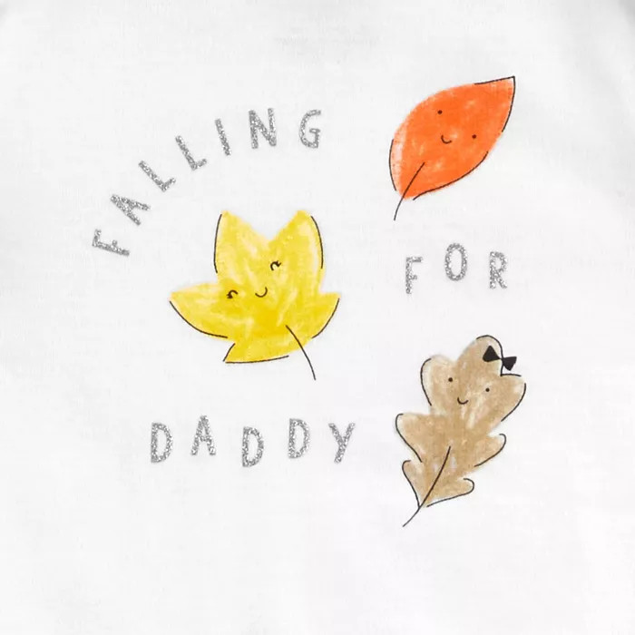 Baby Girls' 'Falling For Daddy' Top and Bottom Set - Just One You® made by carter's White/Orange... | Target