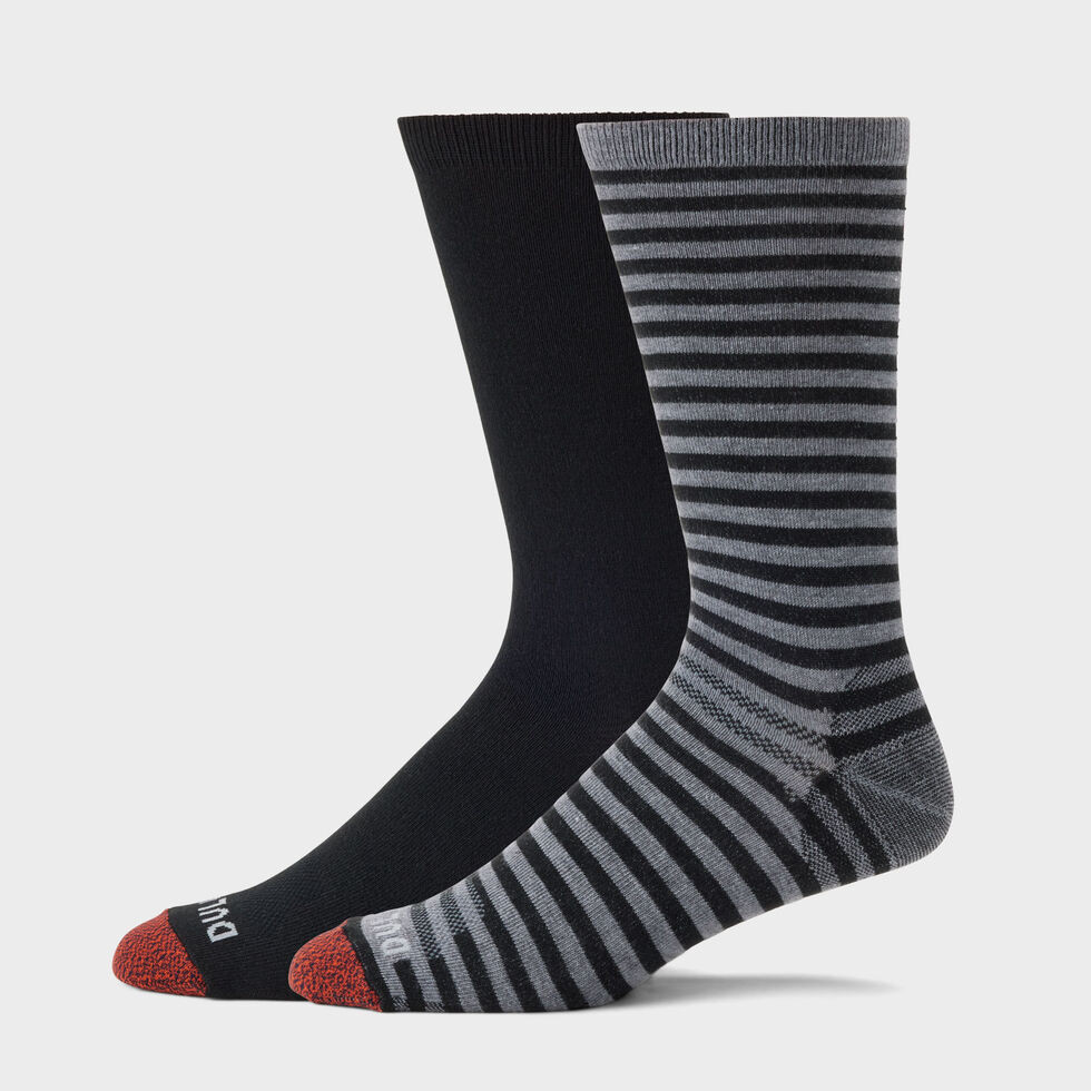 Men's Stay-Put Lightweight Crew Socks 2 Pack | Duluth Trading Company