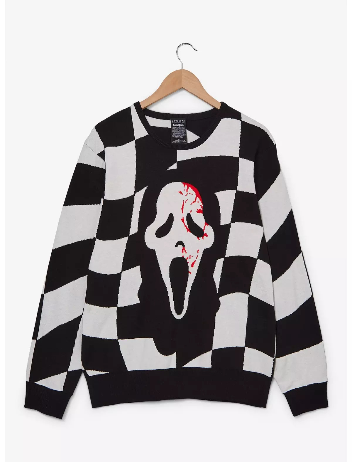 Scream Ghostface Checkered Women's Sweater - BoxLunch Exclusive | BoxLunch