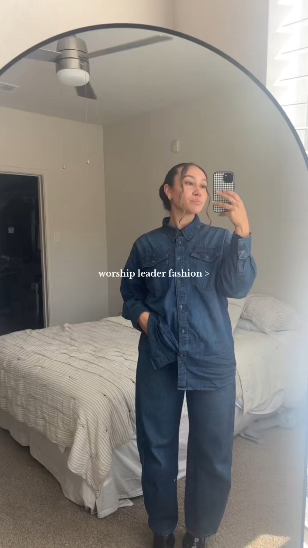 All denim fit. Levi’s barrel jeans, Walmart butting down and Steve Madden platform loafers. 

#LTKStyleTip #LTKFindsUnder50 #LTKMidsize