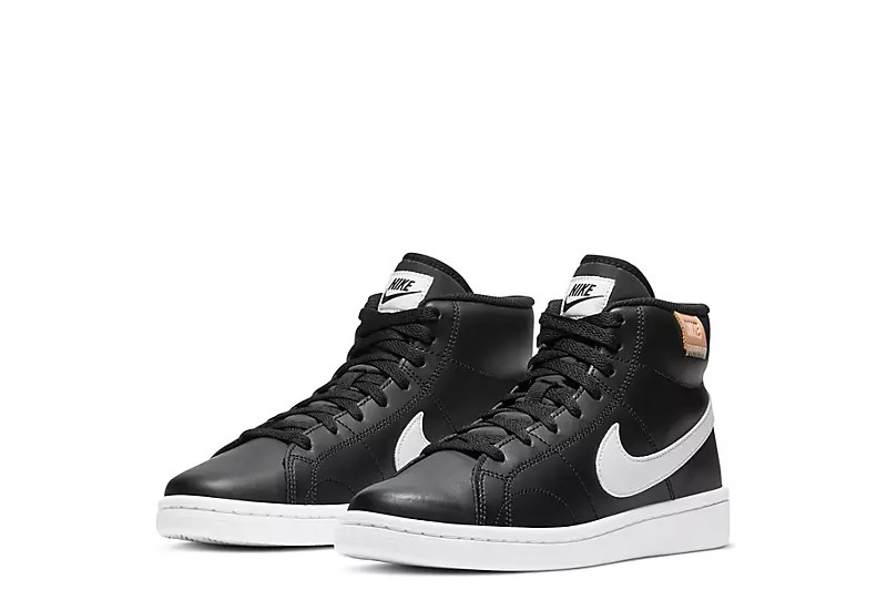 Nike Womens Court Royale 2 Mid Sneaker - Black | Rack Room Shoes