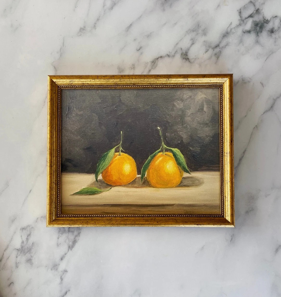 CLEMENTINE #2 Art Print - Unframed Oil Painting Print - Oil Painting Still Life - Small Still Lif... | Etsy (US)