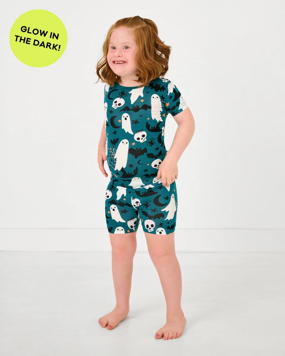 Frightful Friends Two-Piece Short Sleeve & Shorts Pajama Set | Little Sleepies