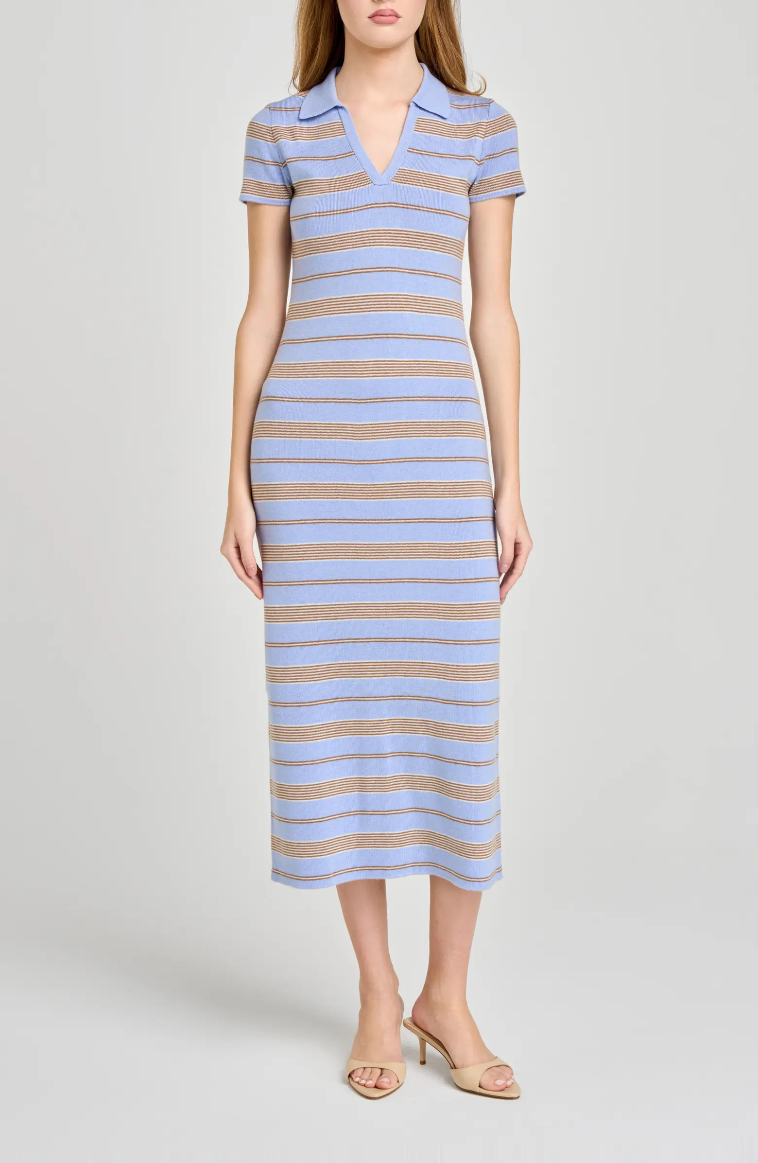 Carter Stripe Short Sleeve Sweater Dress | Nordstrom
