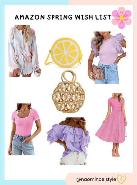 Amazon Spring Wish List 🩷🩵 Love these Amazon Fashion and accessories! Also all options come in other colors. 



#LTKfindsunder50 #LTKtravel #LTKSeasonal