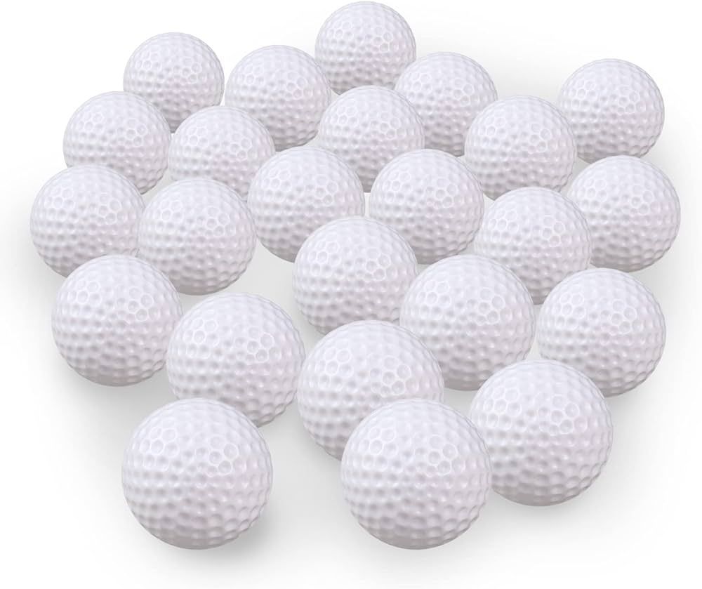 KOFULL Golf Practice Ball, Hollow Golf Plastic Ball for Indoor Training -Pack of 50pcs(White & Mu... | Amazon (US)