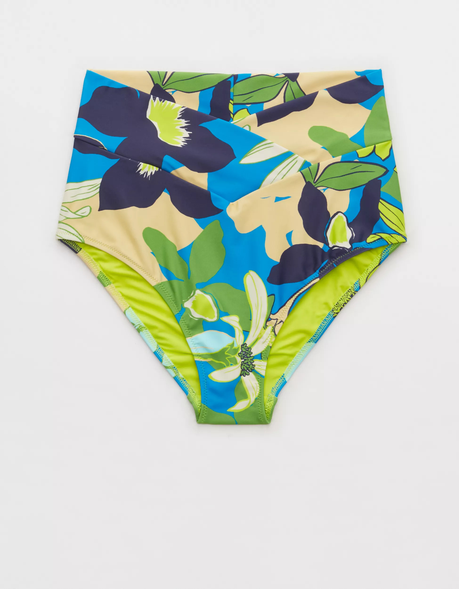 Aerie Crossover High Waisted Bikini Bottom | Aerie