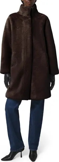 Blair Mid Length Recycled Polyester Pluche™ Faux Fur Coat | Nordstrom