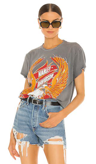 Harley Davidson Tee in Charcoal Fade | Revolve Clothing (Global)