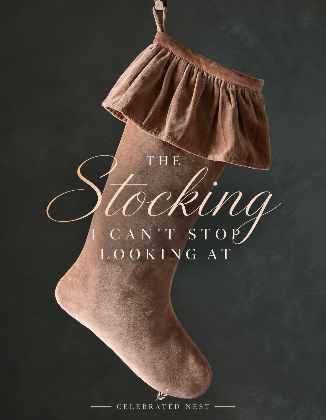 I cannot stop looking at this stocking. The soft velvet, warm neutral color and that beautiful ruffled cuff make it feel romantic, vintage and a little unexpected for Christmas. One of those simple pieces that could make an entire mantel feel special.

#LTKSeasonal #LTKHome