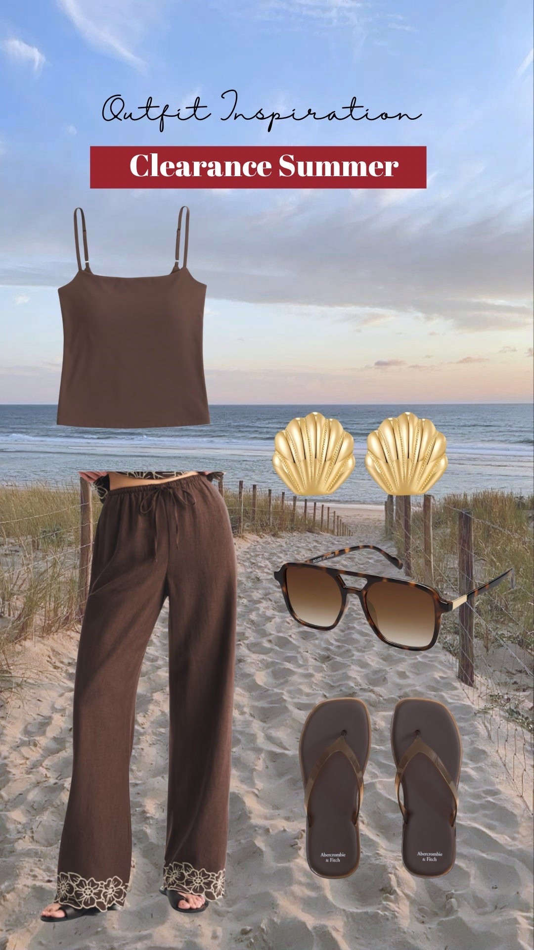 Abercrombie clearance vacation outfit. Extra 20-40% off. Love these elastic pants for vacay!

#LTKSaleAlert