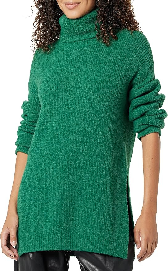 The Drop Women's Grayson Super Soft Drop-Shoulder Turtleneck Sweater | Amazon (US)