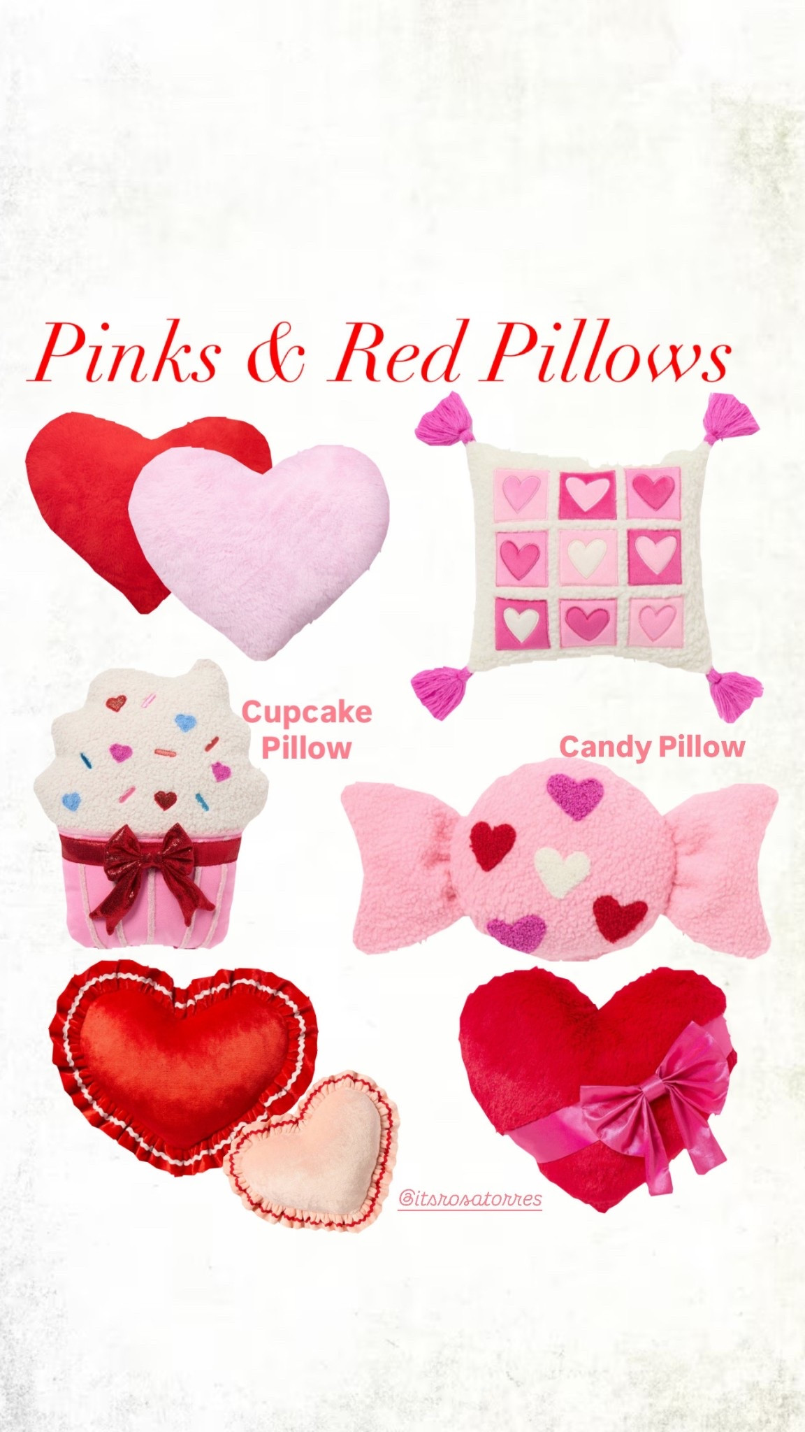 Cozy fun pillows to style in the girls room or around the house for a pop of color! ❤️💖

#heartpillows #candy pillow #cupcakepillow #cozypillow #pinkpillow #redpillow #lovedaypillow #heartspillow #plushpillow #scallopepillow#target #targetfinds #scallopepillow #scallopehearts

#LTKKids #LTKSeasonal #LTKHome