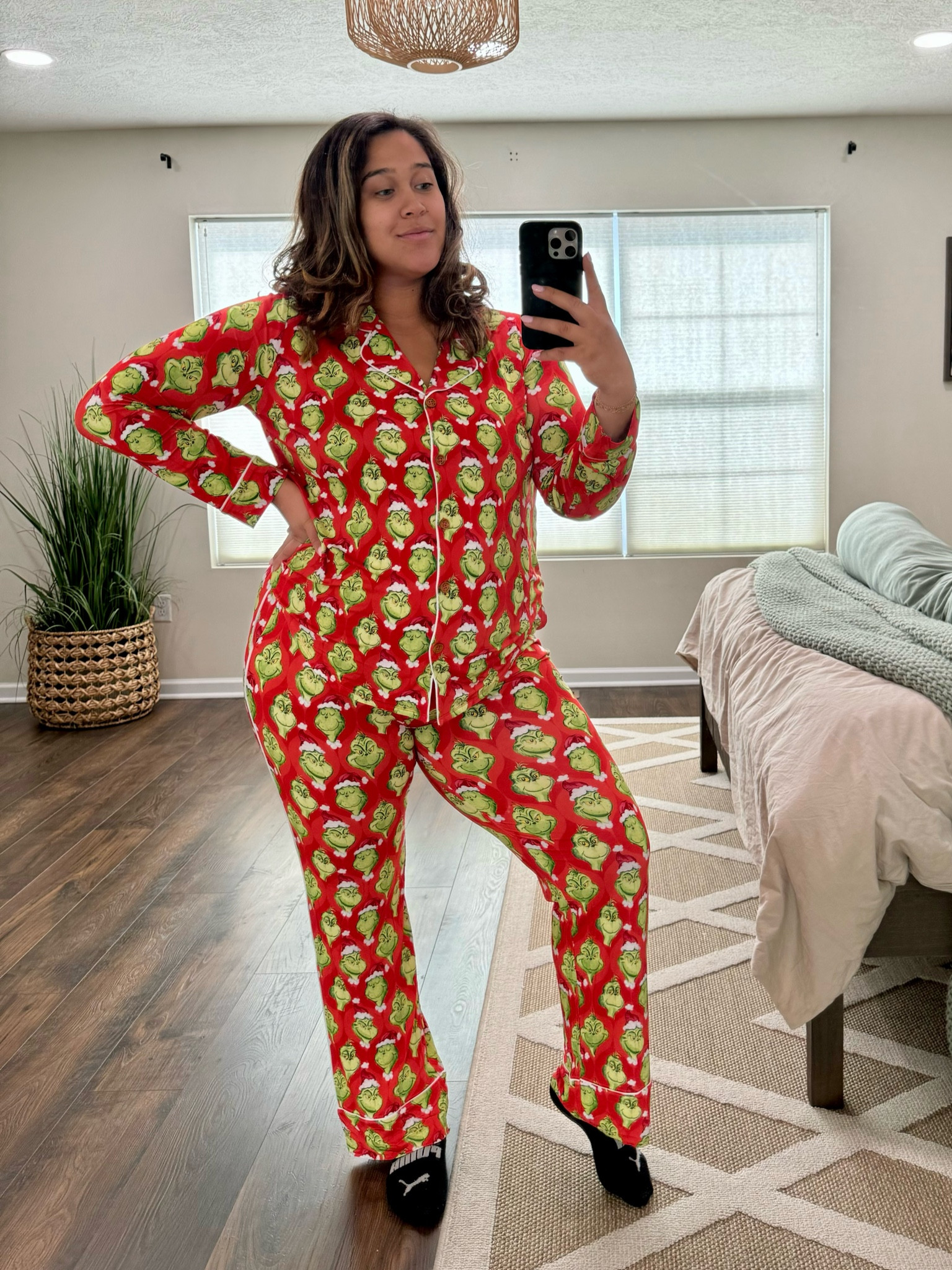 Obsessed with these pajamas! Festive and comfy? Yes, please!! True to size I’m wearing an XL and still have room for my baby bump to grow❤️

#LTKFamily #LTKStyleTip #LTKHoliday