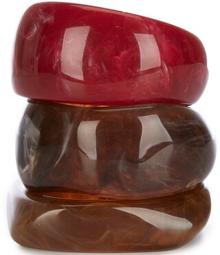 Natasha Accessories Resin Bangle Bracelet Set | Dillard's | Dillard's