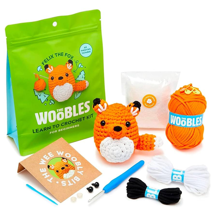 The Woobles Beginners Crochet Kit with Easy Peasy Yarn as seen on Shark Tank - with Step-by-Step ... | Amazon (US)