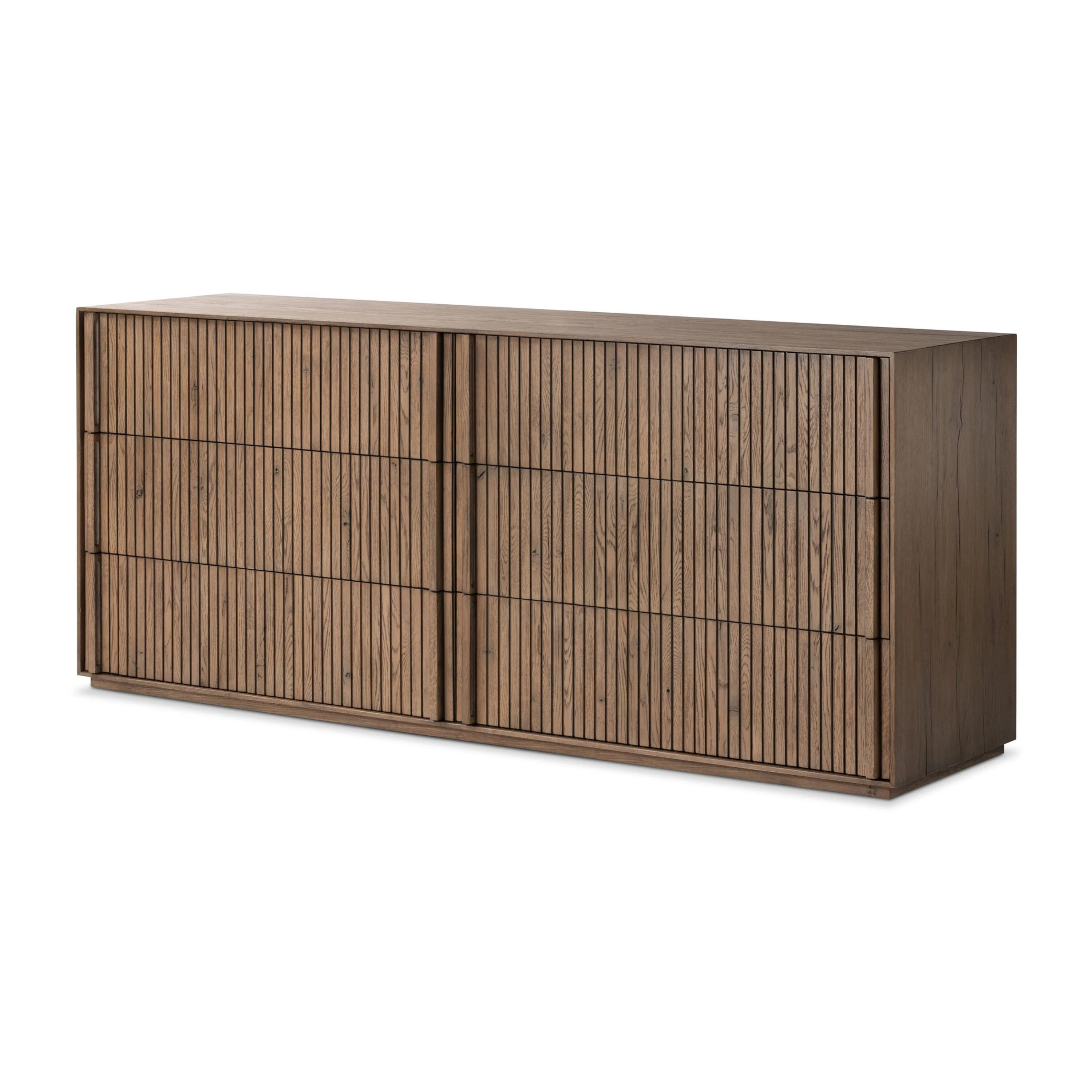 Jaxin 6 Drawer 75" W Double Dresser | Wayfair North America