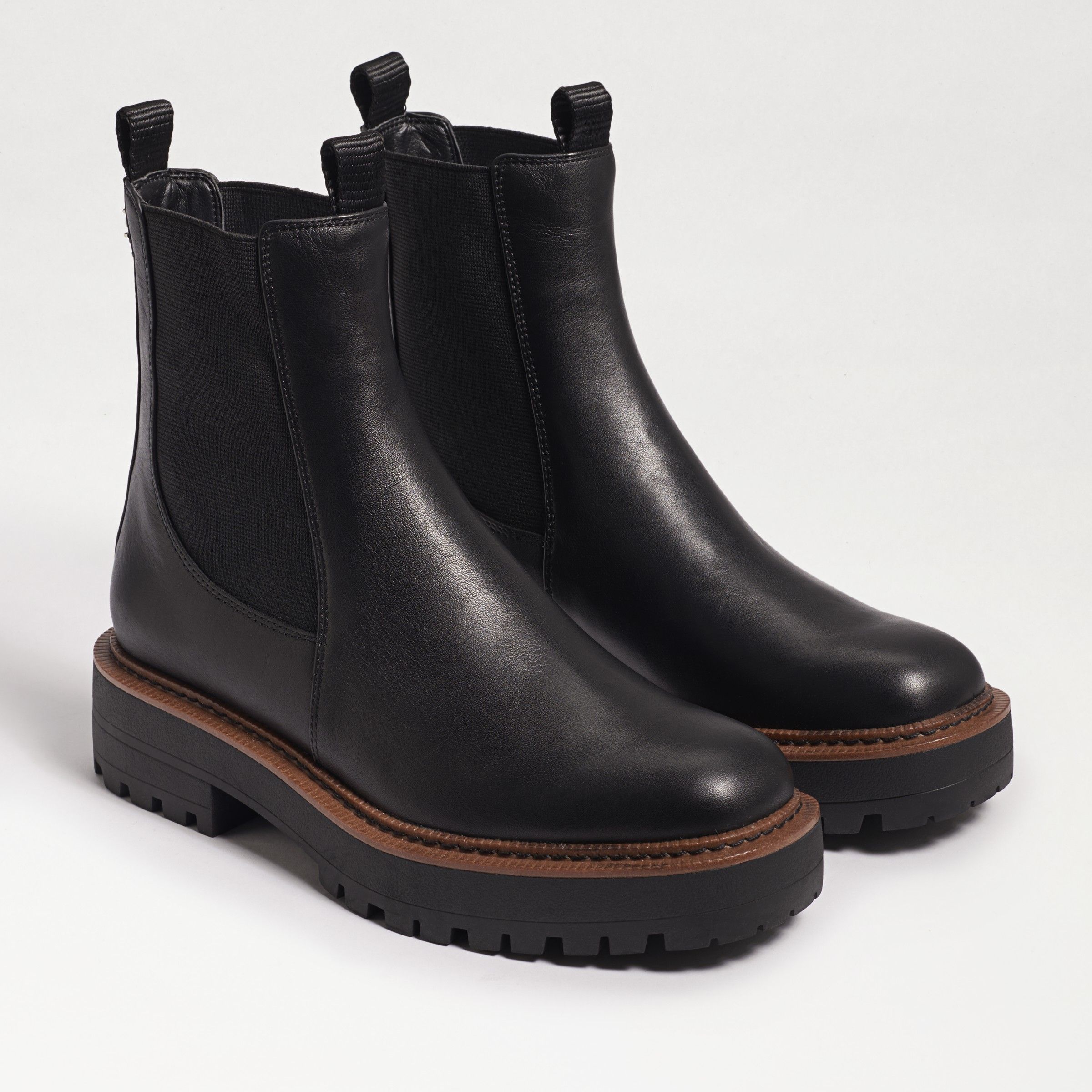 Sam Edelman Laguna Chelsea Boot Black Leather | Sam Edelman