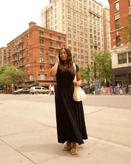The perfect chic, casual summer outfit idea for every occasion - black maxi dress, Steve Madden sandals, workwear, trends #nordstrom #summer #trends #outfits #outfitdeas 

#LTKworkwear #LTKstyletip #LTKSeasonal