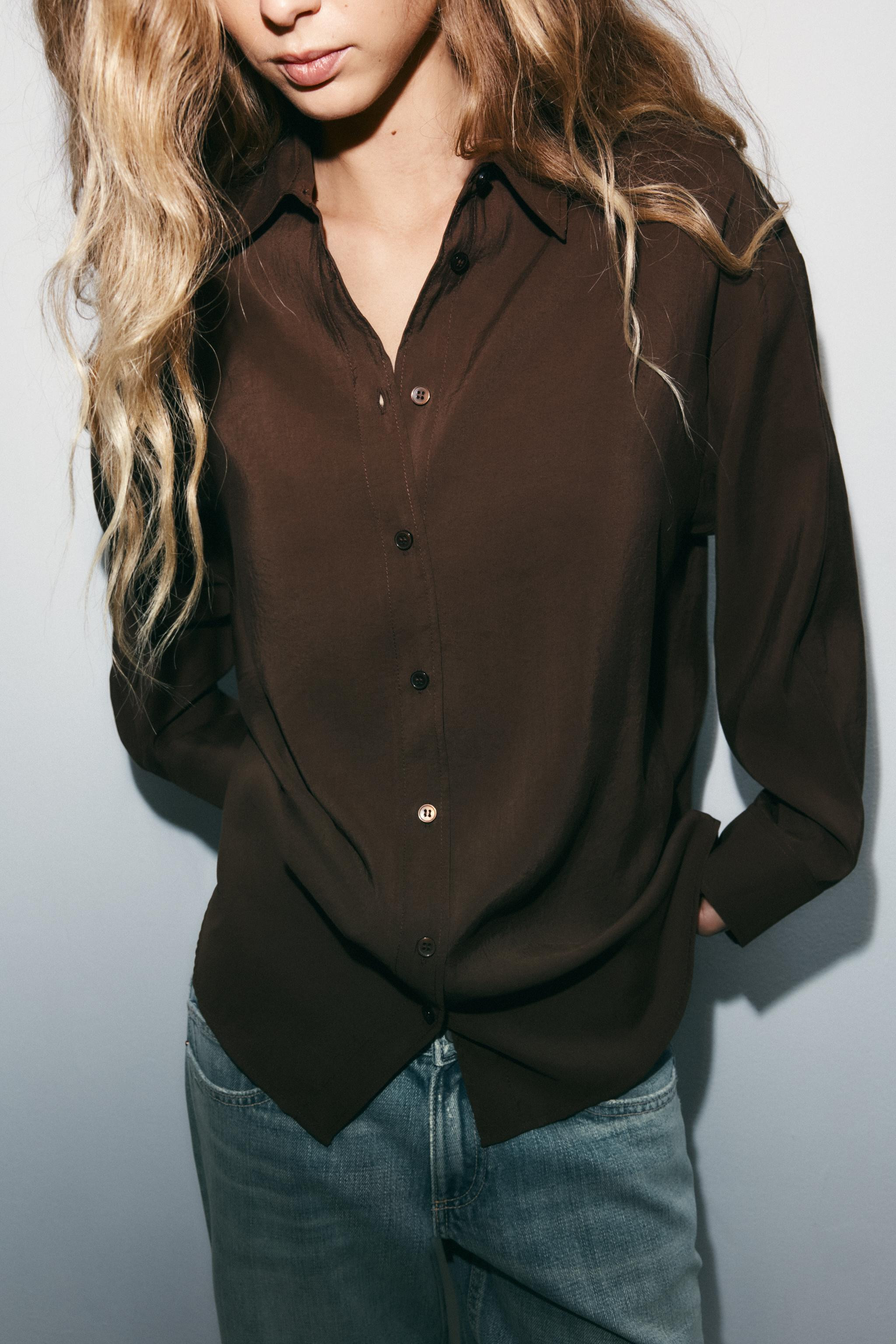 FLOWY OVERSIZED SHIRT | Zara US