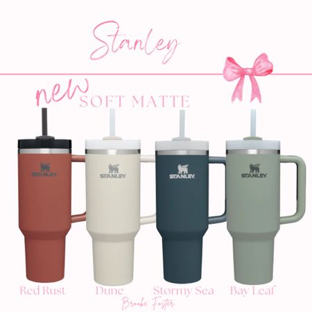 The new soft matte Stanley is here and these colors are 😍 #stanley