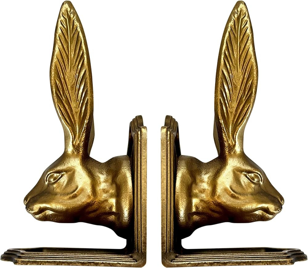 Fox Run Decorative Bookend Set, Rabbit Design, Set of 2 100% Iron Heavy Bookends | Amazon (CA)