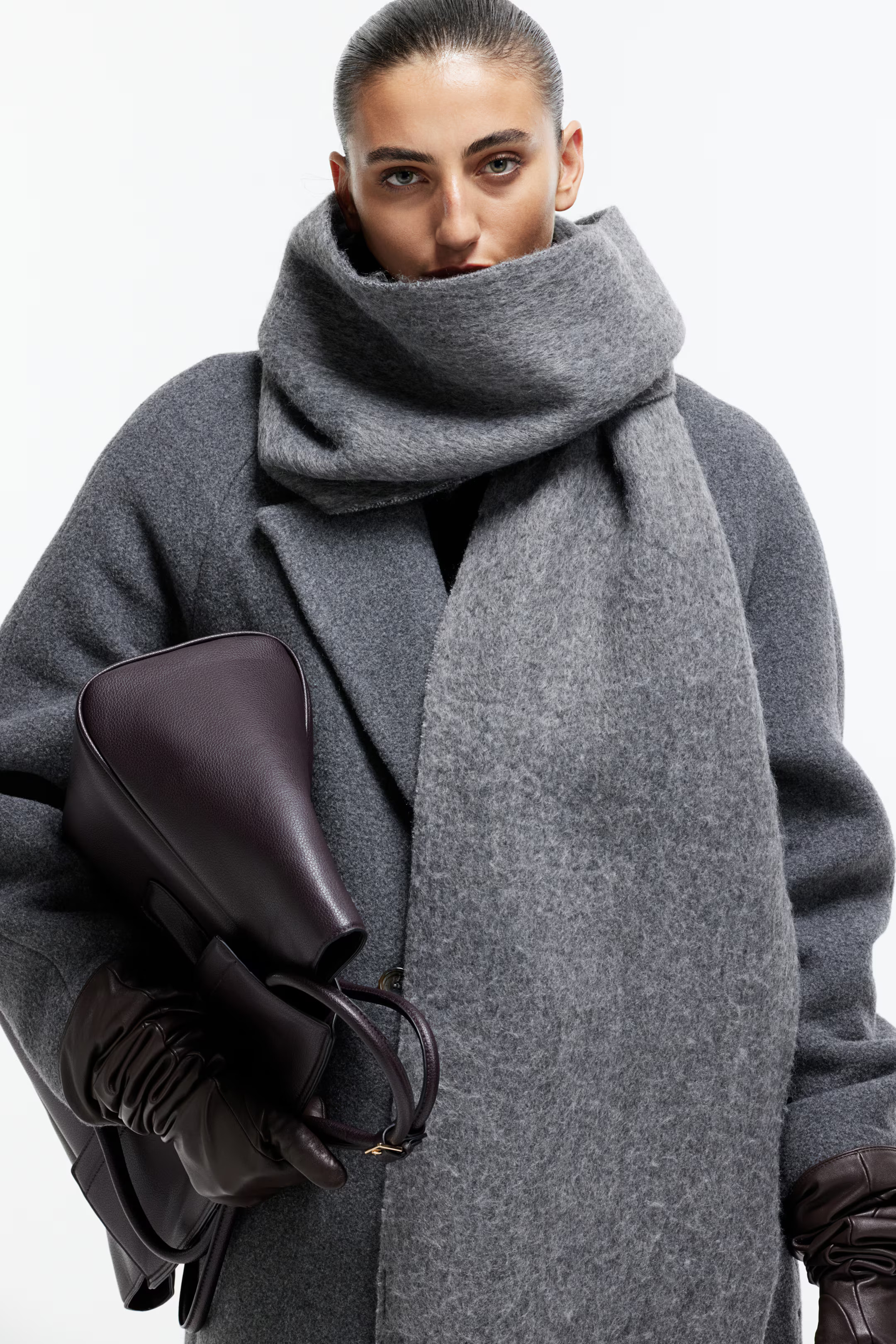 Scarf - Light gray - Ladies | H&M US | H&M (US + CA)