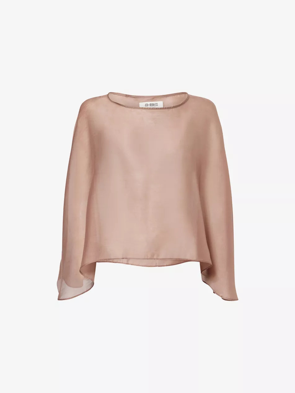 Shar Sheer Cape Top | Selfridges