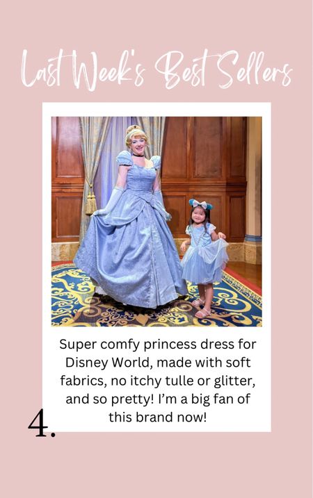 Super comfy princess dress for Disney World, made with soft fabrics, no itchy tulle or glitter, and so pretty! I'm a big fan of this brand now!

#LTKkids #LTKSeasonal #LTKfindsunder50