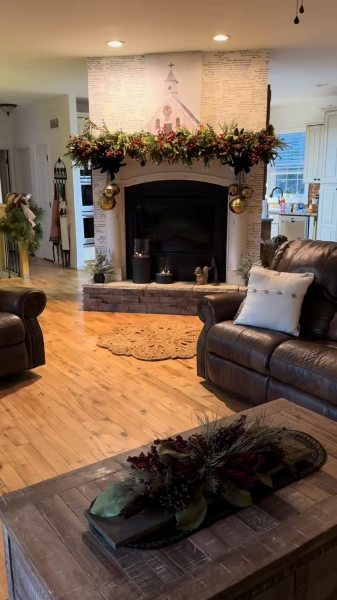 ✨Step inside for a cozy Christmas peek of my home 🎄 From twinkling lights to holiday touches in every corner, it’s all about creating a warm + welcoming space for the season. ❄️

#LTKHome #LTKSeasonal #LTKFamily