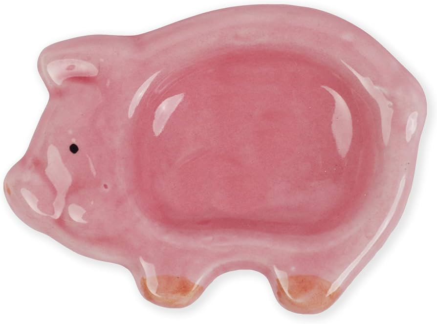 Ring Dish Tray for Jewelry, Trinket, and More - Ceramic Pig Dish | Amazon (US)