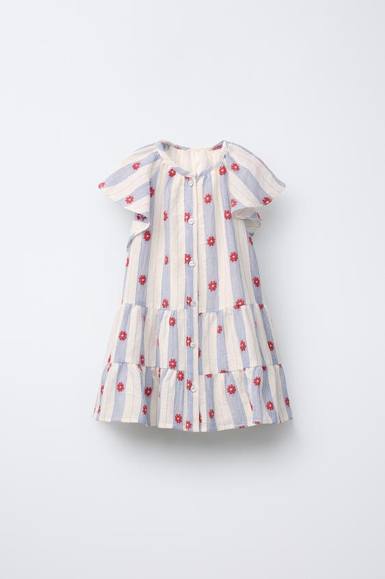 FLORAL JACQUARD DRESS | Zara US