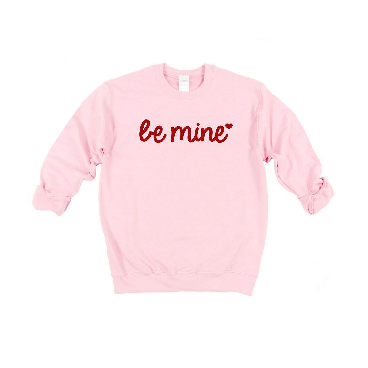 Simply Sage Market Women's Graphic Sweatshirt Be Mine Cursive Heart | Target