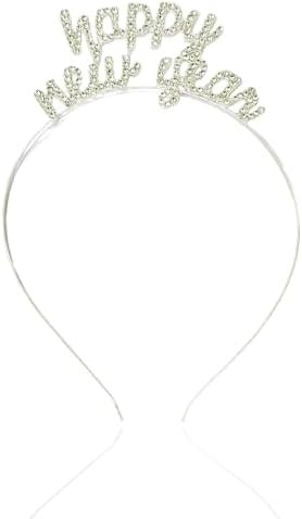 New Year Rhinestone Tiara - NYE Headband & Crown for Kids & Adults - Party Supplies & Favors | Amazon (US)