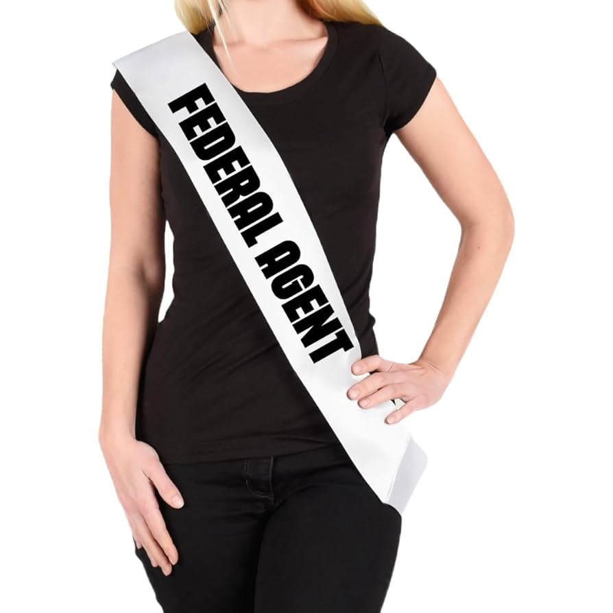 Custom Satin Obsessed Sash for Women. Customizable White Sashes for Special Occasions (Federal Ag... | Amazon (US)