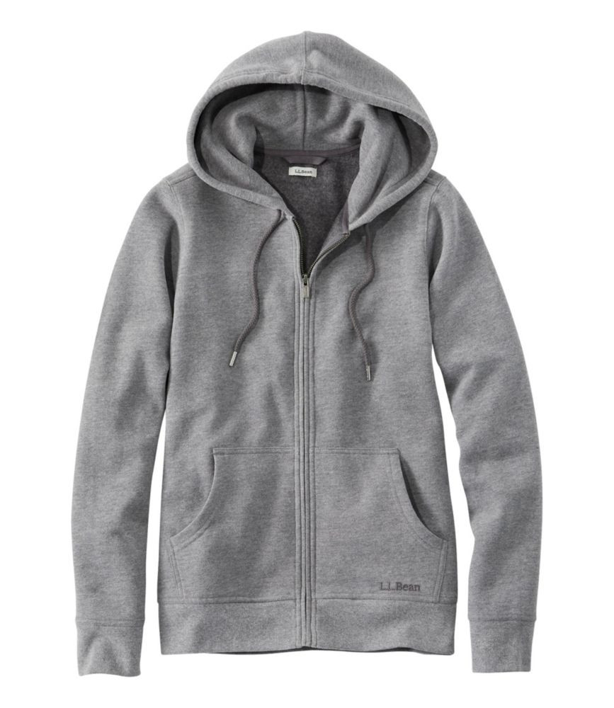 Women's L.L.Bean 1912 Sweatshirt, Full-Zip Hooded Gray Xs | L.L. Bean