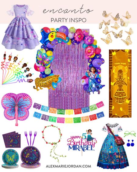 Encanto party, Disney party, Mirabella costume, Isabel costume, gold butterflies, fiesta party, Encanto party favors #partyplanning

#LTKkids