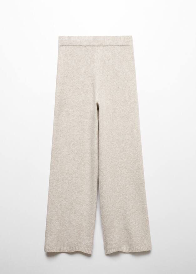 Straight knitted pants -  Women | Mango USA | MANGO (US)