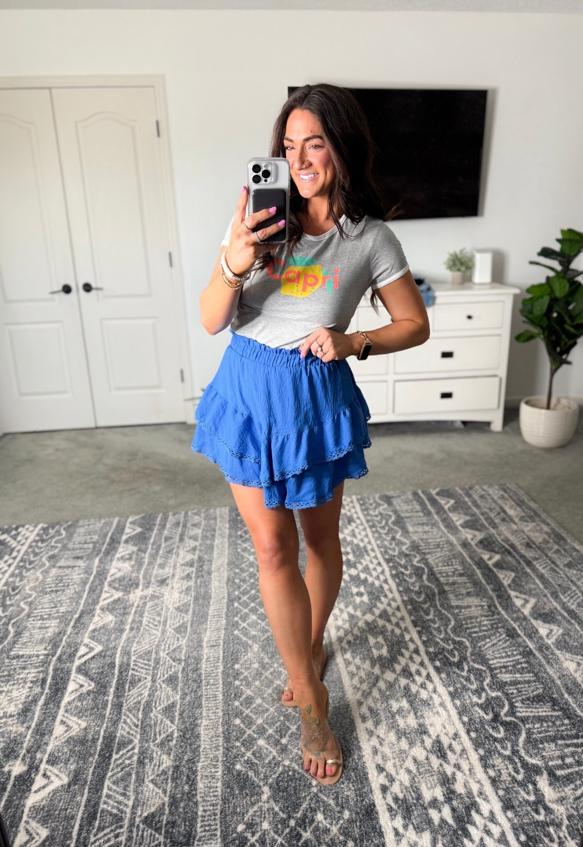 Summer style 💙🍋 This skort is one of my faves from Amazon and this cute tee is part of a pj set! 

#LTKFindsUnder50 #LTKSeasonal #LTKStyleTip