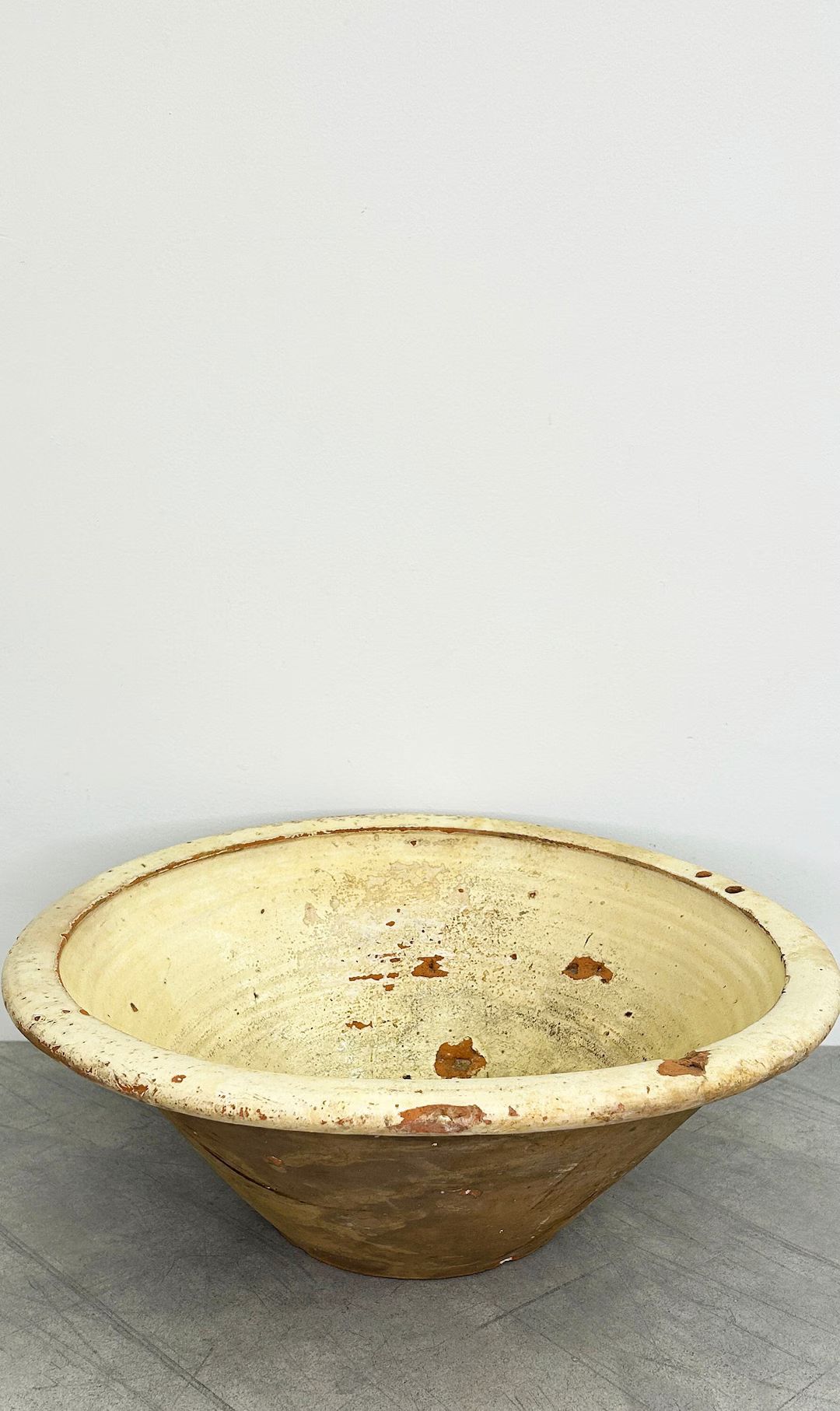 Large Antique Rustic Terracotta Bowl - Etsy | Etsy (US)