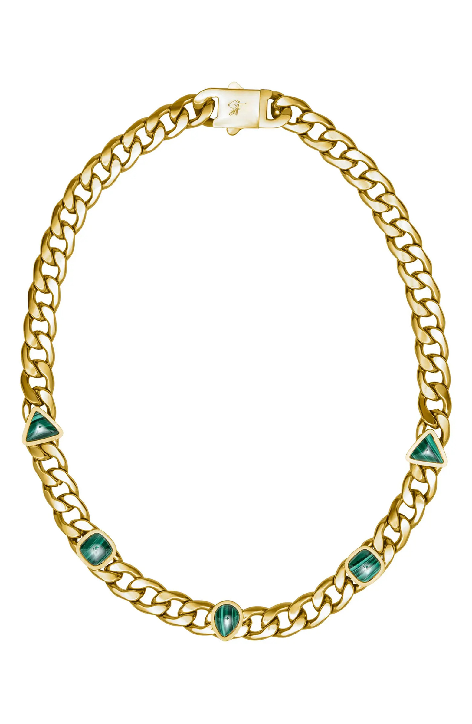 st. Moran Malachite Station Necklace | Nordstrom | Nordstrom