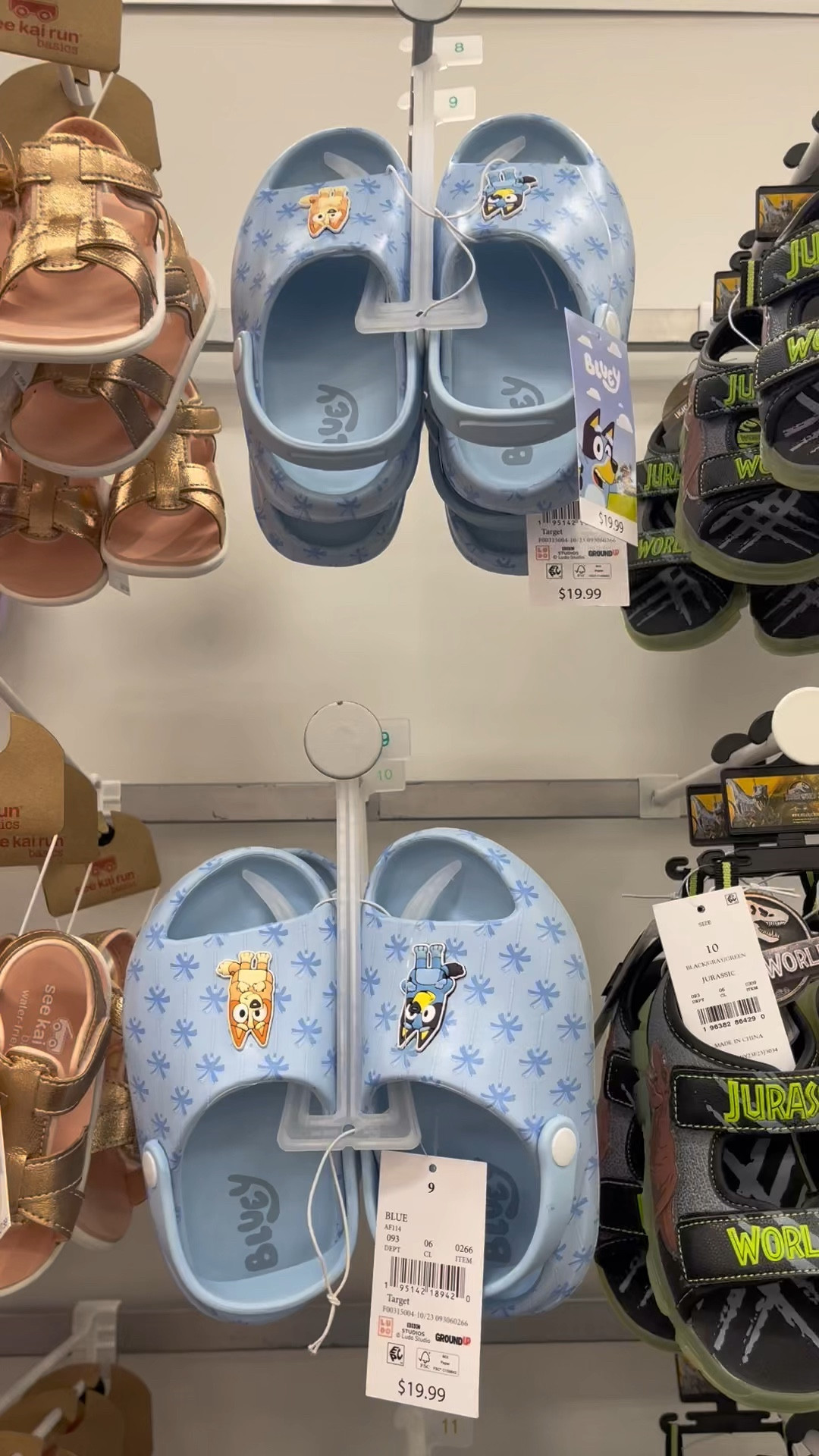 Target find! The perfect Bluey shoes for warm weather this year! 🩵🧡

#LTKfamily #LTKfindsunder50 #LTKVideo