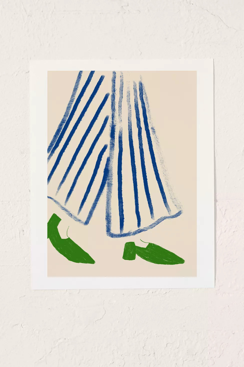 ANIAGRETASTUDIO Green Shoes Art Print | Urban Outfitters (US and RoW)