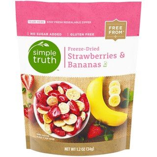 Simple Truth Freeze-Dried Strawberries & Bananas -- 1.2 oz | Vitacost.com