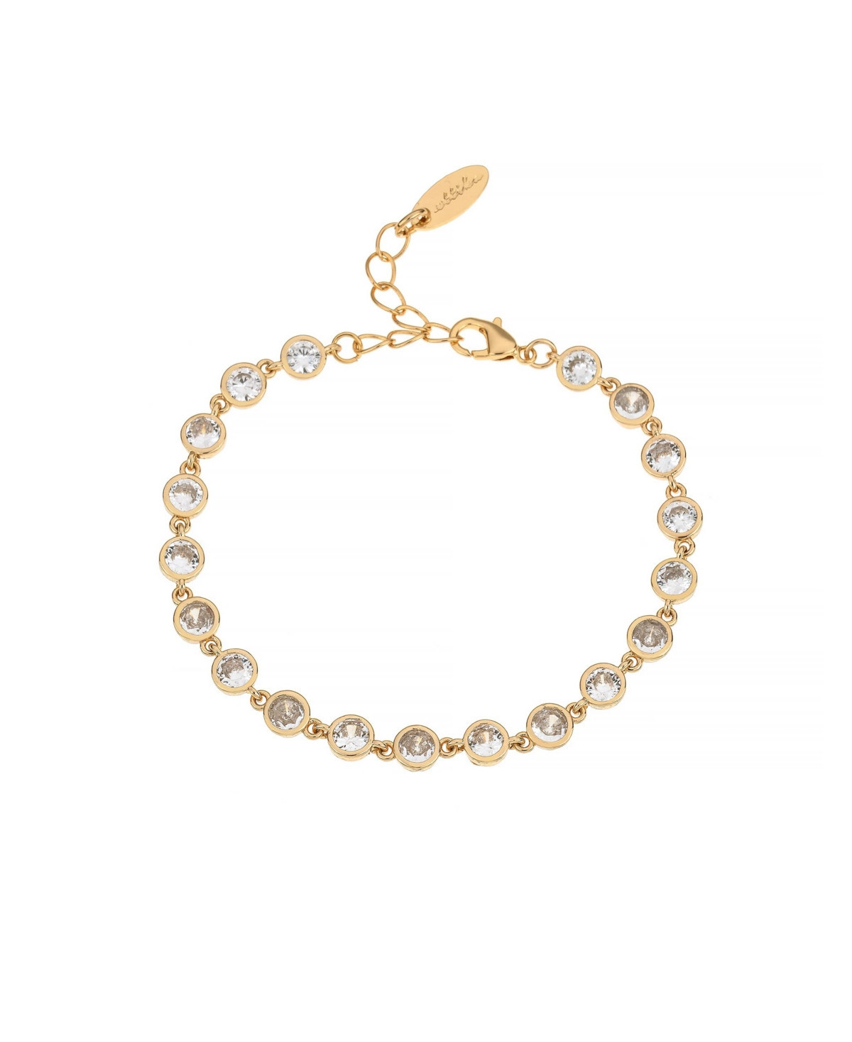 Ettika Everyday Cubic Zirconia Link Bracelet - Gold | Macy's