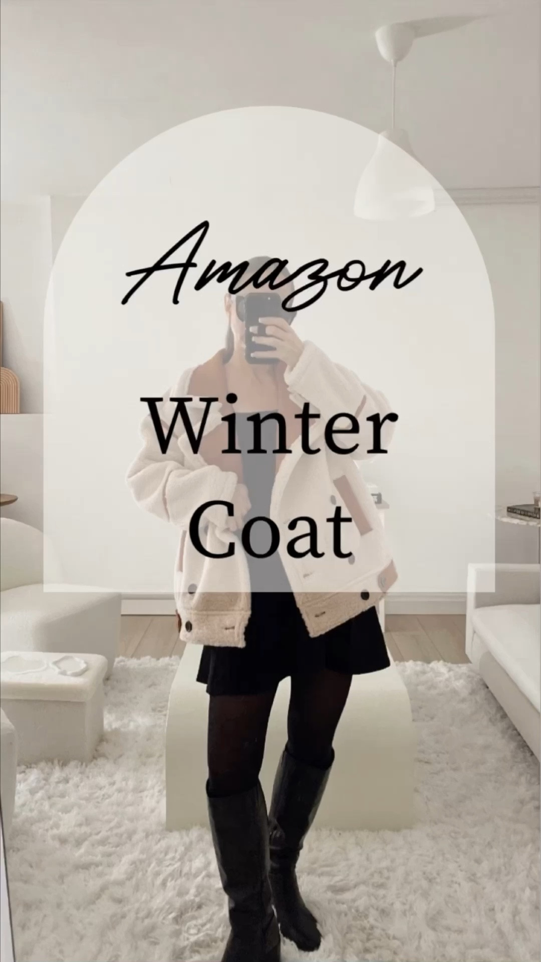 Linked my entire outfit.  The jacket is on sale 💕💕 is quite oversized so order your true size it size down if in between sizes. #womensstyle #LTKVideo #tryon #amazonfashion #sherpajacket #winterjacket

#LTKsalealert #LTKstyletip #LTKSeasonal