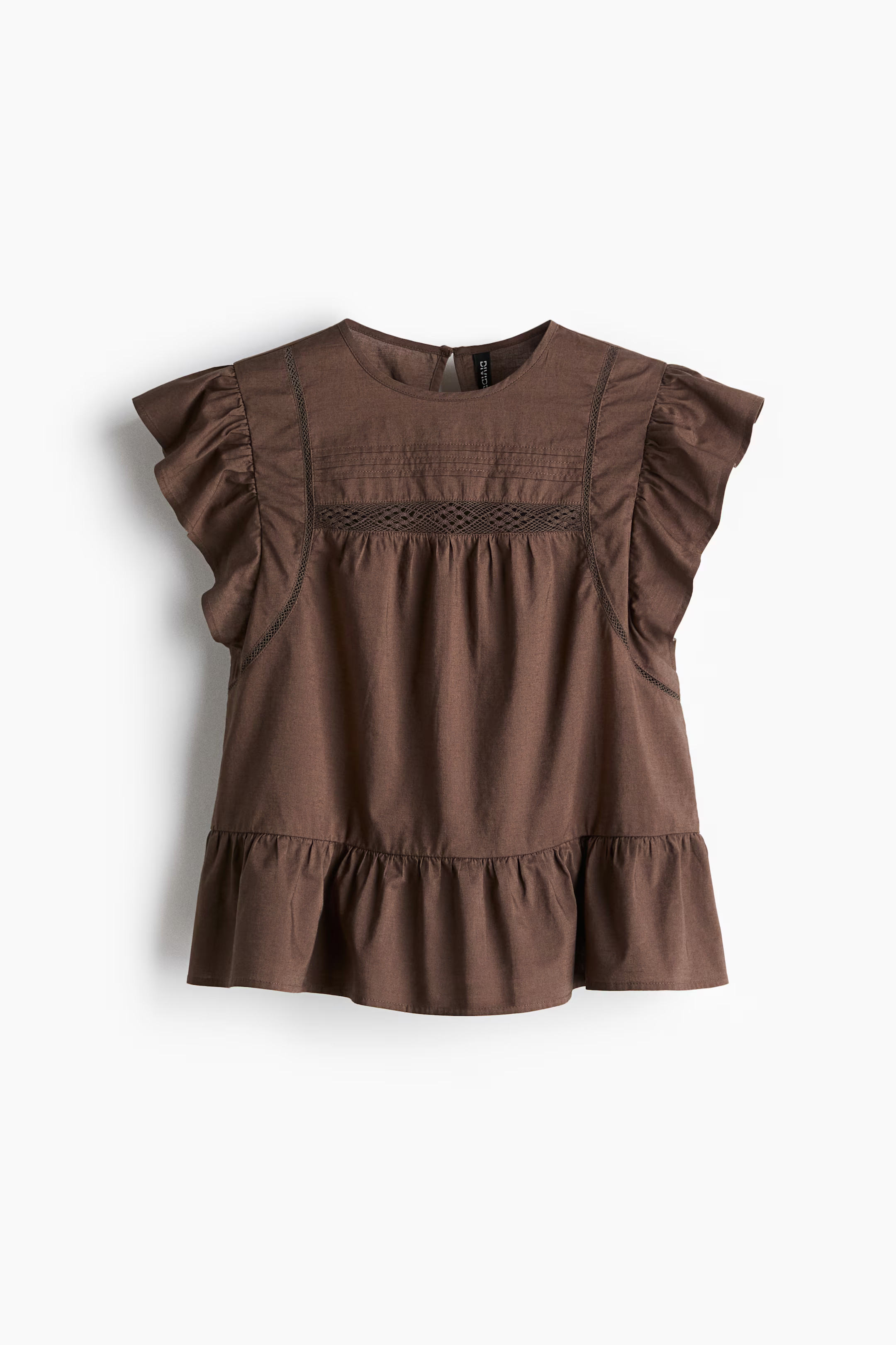 Blouse péplum avec dentelle | H&M (FR, IT, ES, PT, BE)
